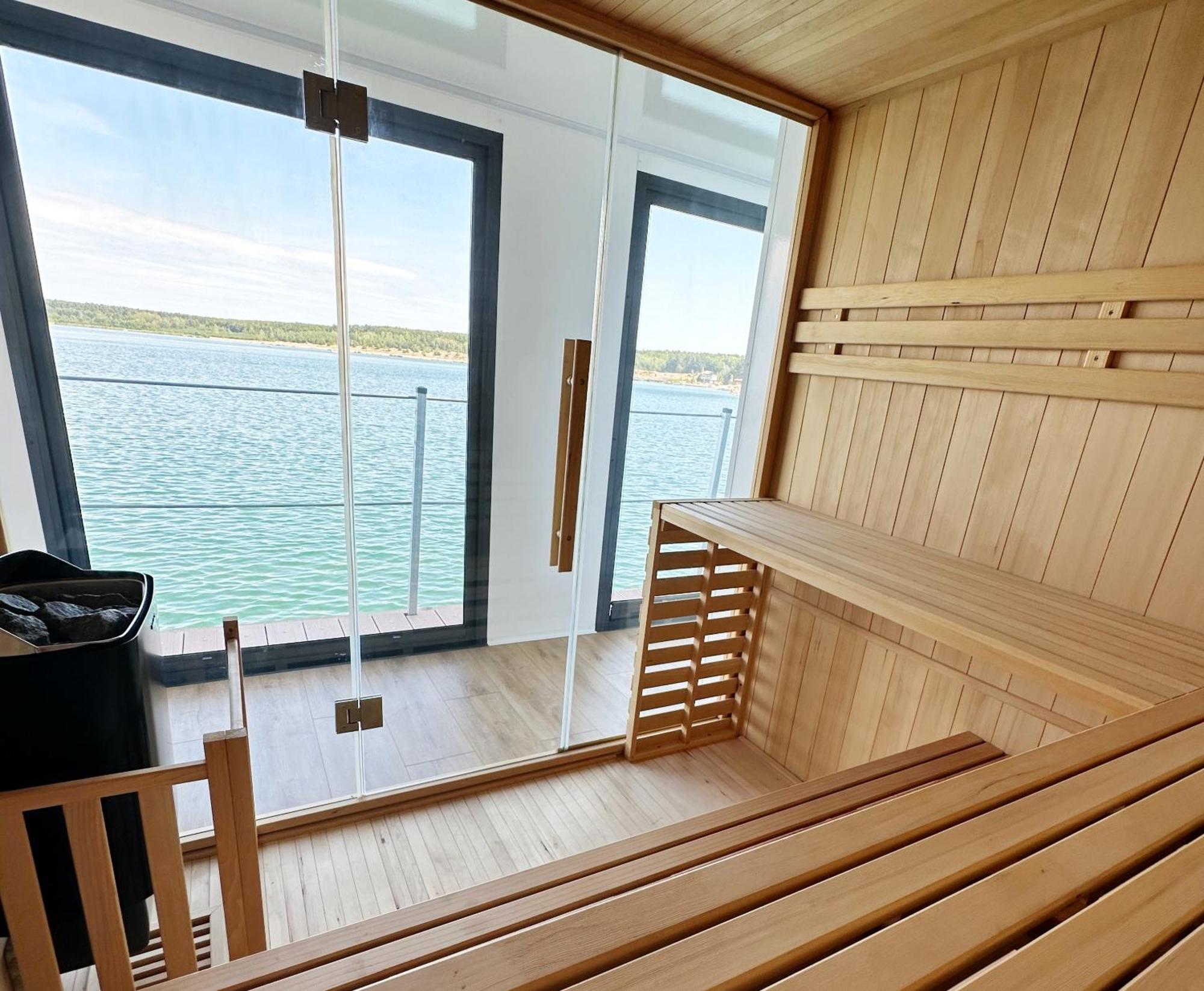 Schwimmende Ferienwohnung Sundowner Elsterheide ภายนอก รูปภาพ
